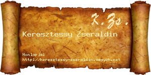 Keresztessy Zseraldin névjegykártya